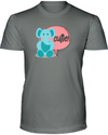 Elephant Cutie T-Shirt - Design 2 - Deep Heather / S - Clothing elephants womens t-shirts