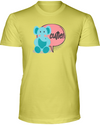 Elephant Cutie T-Shirt - Design 2 - Yellow / S - Clothing elephants womens t-shirts