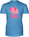Elephant Cutie T-Shirt - Design 3 - Ocean Blue / S - Clothing elephants womens t-shirts