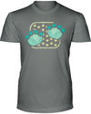 Elephant Footprints T-Shirt - Design 1 - Deep Heather / S - Clothing elephants womens t-shirts