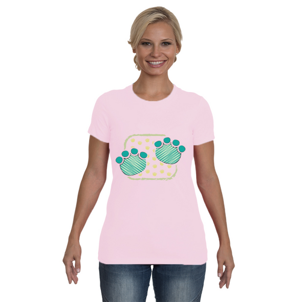 Elephant Footprints T-Shirt - Design 1 - Clothing elephants womens t-shirts