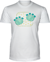 Elephant Footprints T-Shirt - Design 1 - White / S - Clothing elephants womens t-shirts