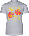 Elephant Footprints T-Shirt - Design 2 - Athletic Heather / S - Clothing elephants womens t-shirts