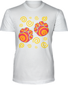 Elephant Footprints T-Shirt - Design 2 - White / S - Clothing elephants womens t-shirts