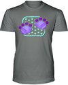 Elephant Footprints T-Shirt - Design 4 - Deep Heather / S - Clothing elephants womens t-shirts