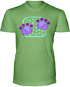 Elephant Footprints T-Shirt - Design 4 - Heather Green / S - Clothing elephants womens t-shirts