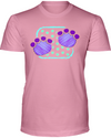 Elephant Footprints T-Shirt - Design 4 - Pink / S - Clothing elephants womens t-shirts