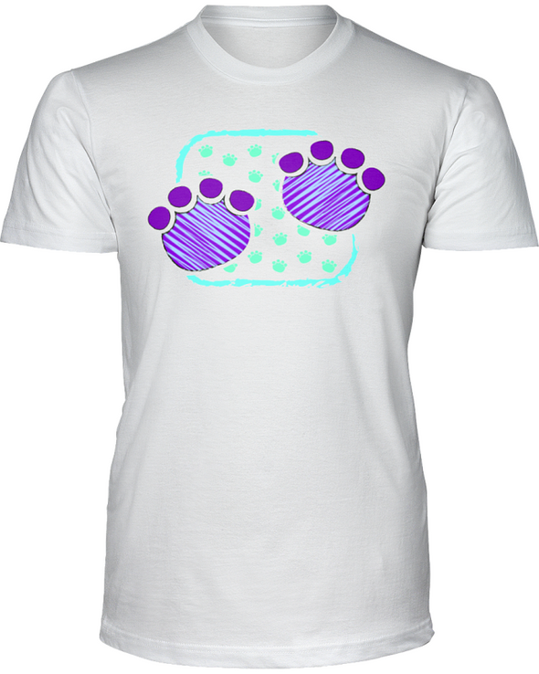 Elephant Footprints T-Shirt - Design 4 - White / S - Clothing elephants womens t-shirts