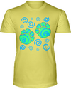 Elephant Footprints T-Shirt - Design 5 - Yellow / S - Clothing elephants womens t-shirts