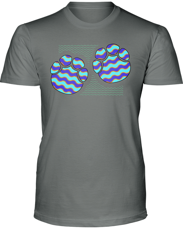 Elephant Footprints T-Shirt - Design 6 - Deep Heather / S - Clothing elephants womens t-shirts