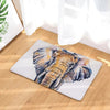Elephant Kitchen & Bathroom Floor Mat - Absorbent Anti-Slip Rug - D2687-13 / 40cmx60cm - Housewares elephants, floor mats, housewares