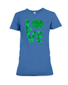 Elephant Love T-Shirt - Green - Hthr True Royal / S - Clothing elephants womens t-shirts