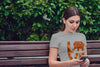 Elephant Love T-Shirt - Orange - Clothing elephants womens t-shirts
