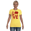 Elephant Love T-Shirt - Red - Clothing elephants womens t-shirts