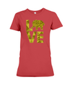 Elephant Love T-Shirt - Yellow - Red / S - Clothing elephants womens t-shirts