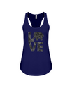Elephant Love Tank-Top - Black - Navy / S - Clothing elephants womens t-shirts
