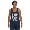 Elephant Love Tank-Top - Gray - Clothing elephants womens t-shirts