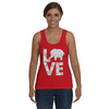 Elephant Love Tank-Top - Gray - Clothing elephants womens t-shirts
