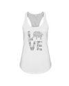 Elephant Love Tank-Top - Gray - White / S - Clothing elephants womens t-shirts