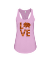 Elephant Love Tank-Top - Orange - Soft Pink / S - Clothing elephants womens t-shirts