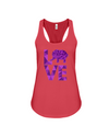 Elephant Love Tank-Top - Purple - Red / S - Clothing elephants womens t-shirts