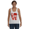 Elephant Love Tank-Top - Red - Clothing elephants womens t-shirts
