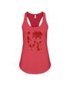 Elephant Love Tank-Top - Red - Red / S - Clothing elephants womens t-shirts