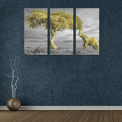 Elephant & Tree - Canvas Wall Art - Wall Art canvas prints elephants trees