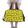 Weekend Travel Bag - Custom Giraffe Pattern - Yellow Giraffe - Accessories Bags Giraffes