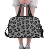 Fitness and Travel Bag - Custom Leopard Pattern - Gray Leopard - Accessories bags leopards