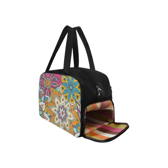 Fitness and Travel Bag - Custom Mandala Pattern - Accessories bags hot new items mandalas