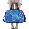 Fitness and Travel Bag - Custom Mandala Pattern - Blue Mandala - Accessories bags hot new items mandalas