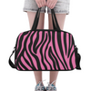 Fitness and Travel Bag - Custom Zebra Pattern - Hot Pink Zebra - Accessories bags zebras