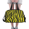Fitness and Travel Bag - Custom Zebra Pattern - Yellow Zebra - Accessories bags zebras