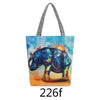 Floral & Indian Elephant Pattern Large Capacity Beach/Yoga Bag - 226f - Beachware bags, beachware, elephants, yoga gear