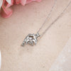 Glow In The Dark Twin Dolphins Pendant Necklace - 3 Colors - Jewelry Dolphins Necklaces