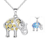 Glow In The Dark Elephant Pendant Necklace - 3 Colors - Blue - Jewelry Bohemian Elephants Necklaces