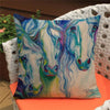 Horse Watercolor Pillow Cover - Cotton/Linen - 4 - Housewares horses housewares pillows