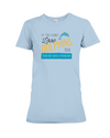 If You Dont Love Dolphins Too Then We Have A Problem! Statement T-Shirt - Baby Blue / S - Clothing dolphins womens t-shirts