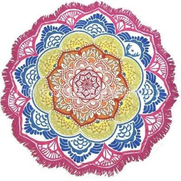 Indian Mandala Beach/Yoga Towel - 04 / 70x140cm - Beachware beachware, indian, mandalas, tapestries, yoga gear