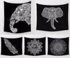 Mandala India Elephant Wall Tapestry - beachware elephants mandalas tapestries yoga gear