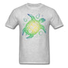 Mens Sea Turtle Short Sleeve T-Shirt - Gray / S - Clothing bohemian mens t-shirts turtles