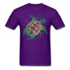 Mens Sea Turtle Short Sleeve T-Shirt - Purple / S - Clothing bohemian mens t-shirts turtles