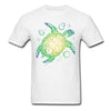 Mens Sea Turtle Short Sleeve T-Shirt - White / S - Clothing bohemian mens t-shirts turtles