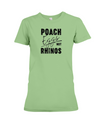 Poach Eggs Not Rhinos Statement T-Shirt - Design 1 - Heather Green / S - Clothing rhinos womens t-shirts
