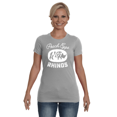 Poach Eggs Not Rhinos Statement T-Shirt - Design 2 - Clothing rhinos womens t-shirts