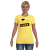 Poachers Suck Statement (Elephants) T-Shirt - Design 2 - Clothing elephants womens t-shirts