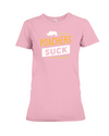 Poachers Suck Statement (Rhinos) T-Shirt - Design 2 - Pink / S - Clothing rhinos womens t-shirts