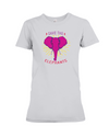 Save the Elephants Statement T-Shirt - Design 2 - Athletic Heather / S - Clothing elephants womens t-shirts