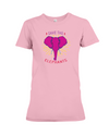 Save the Elephants Statement T-Shirt - Design 2 - Pink / S - Clothing elephants womens t-shirts